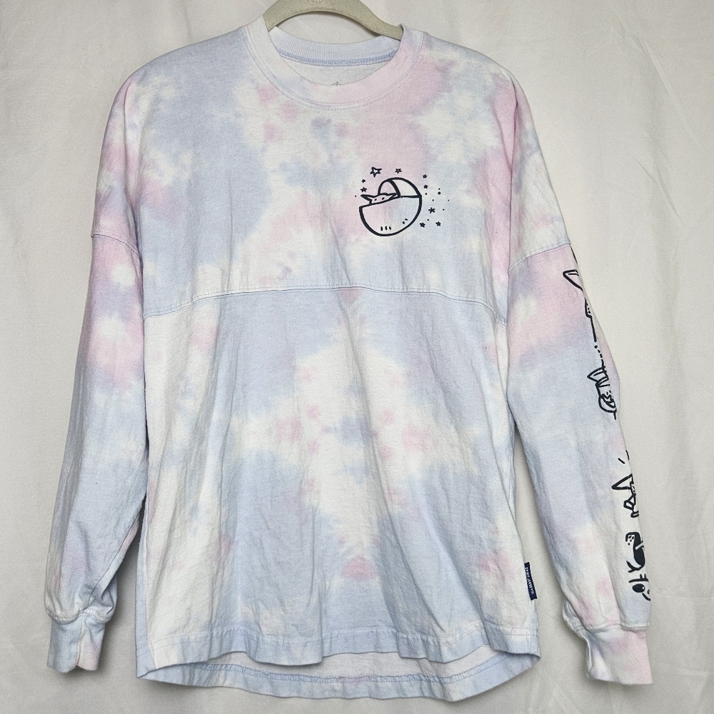 Disney Star Wars Mandalorian Grogu Tie Dye Pink Blue Cotton Candy Size XS